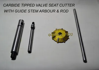 Carbide Tipped Valve Seat Cutter 1.7/8  45 Degree With 11/32  Guide Stem Arbor • $16