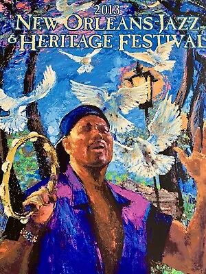 2013 Aaron Neville New Orleans Jazz Fest Poster Unsigned #595/10000. New. • $110