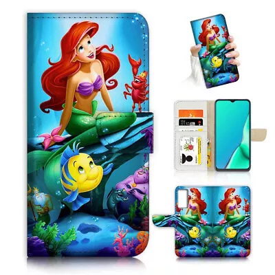 $13.99 • Buy ( For Oppo A57 / A57S ) Wallet Flip Case Cover AJ24583 Mermaid