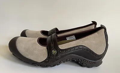 Merrell Plaza Bandeau Dark Taupe Women’s Mary Jane Slip On Shoes Size 6.5 -W18 • $24.99