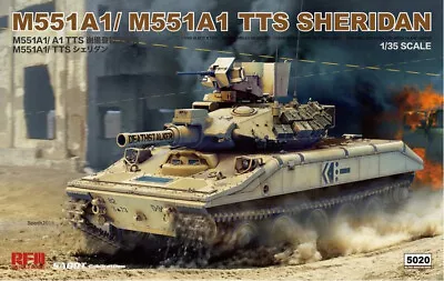 135 Tank M551A1/M551A1 TTS Sheridan Rye Field Model RM 5020 Model Kit • $64.60