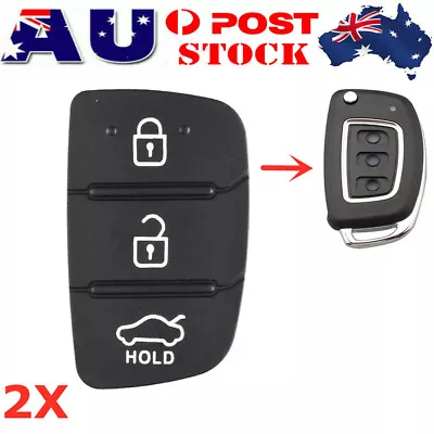 $8.99 • Buy 2PCS Flip Key Replacement Rubber Keypad For Hyundai Santa Fe IX I20 I30 I40