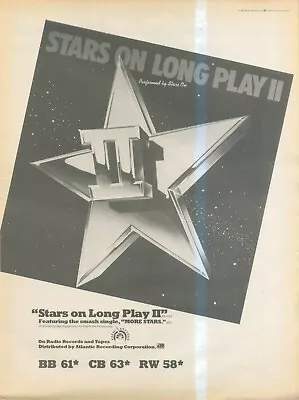 Framed Advert/picture 14x11 Stars On : Stars On Long Play Ii • £28.99