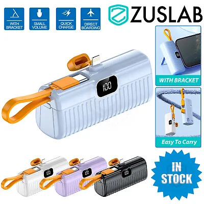 Zuslab Portable Charger 2 In 1 Type-C Power Bank 5000mAh For IPhone Android • $26.95