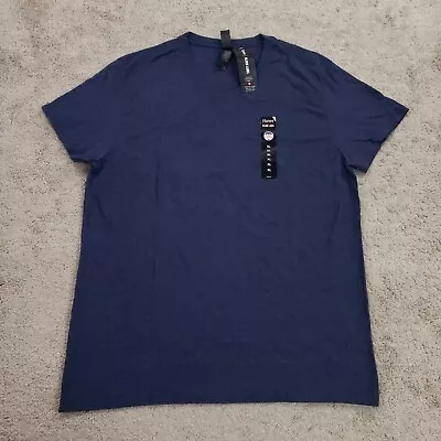 $11.19 • Buy Hanes T Shirt Mens Extra Large Navy Blue V-Neck Premium FreshIQ Black Label