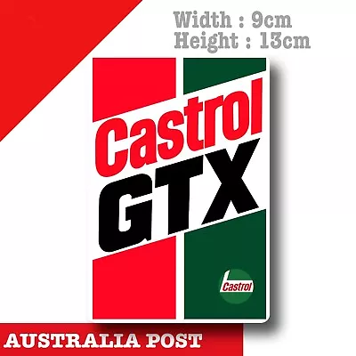 CASTROL Oil GTX Vintage Sign Car Vinyl Sticker • $6.85