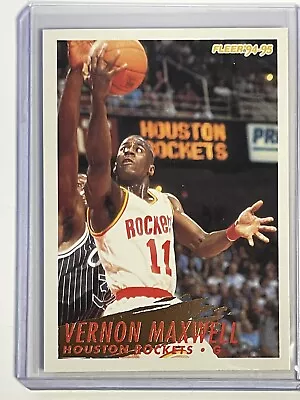 1994-95 Fleer Basketball #84 Vernon Maxwell Houston Rockets • $1.61