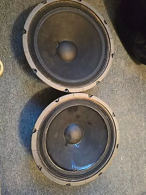 Pair (2) Klipsch Heresy K-22-EF Woofers - Tested - Working • $75