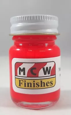 MCW Finishes 2059E Neon Red Enamel Model Paint For Auto Military Aircraft • $6