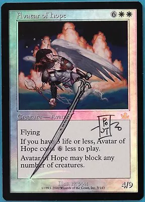 Avatar Of Hope FOIL Prophecy NM ARTIST ALTERED SIGNED MTG CARD (409617) ABUGames • $41.34