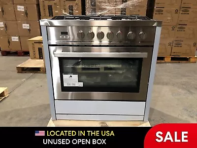 36 In. Gas Range 5 Burners Stainless Steel (OPEN BOX COSMETIC IMPERFECTIONS) • $472.49