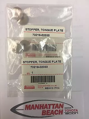 Toyota Beige Tan Seat Belt Stopper Repair Kit Set Of 2 Genuine Factory • $6.90