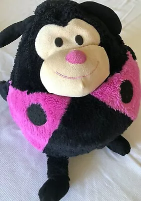 Mushable Ladybug Plush Pot Bellies Pink Black Vintage Stuffed Animal 14” Tall • $28.88