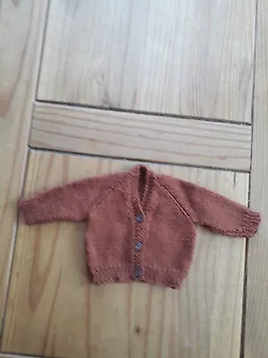 Hand Knitted Newborn Cardigan • £3.50