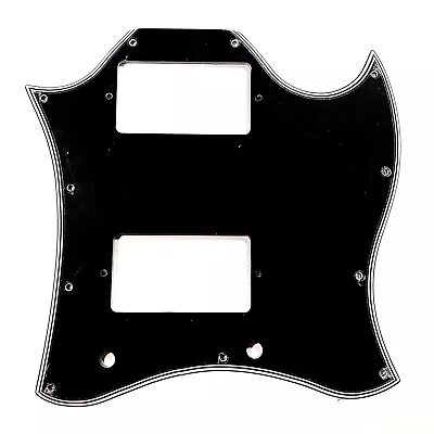 5 Ply Black WIDE BEVEL Full Face Batwing Pickguard For Pre-2017 Epiphone G400 • $45.95