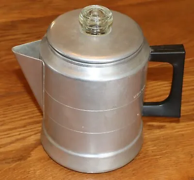 Vintage Comet 7 Cup Drip Coffee Pot Percolator - Aluminum - Camping - Stove USA • $26.99