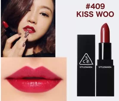 3 Concept Eyes 3CE Matte Lip Stick Korean Cosmetics # 409 Kiss Woo 100% New • $15