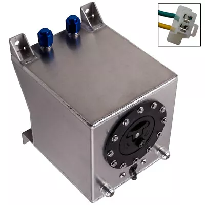 Lightweight Aluminum 2.5 Gallon Fuel Cell Tank W/ Sending Unit 9.5L Sliver • $54.53