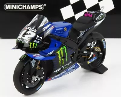 1/12 MIINICHAMPS Yamaha YZR-M1 MotoGT 2021 12 Maverick Vinales Diecast Motorbike • $104.50