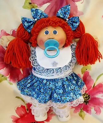 Vintage Cabbage Patch Kids- Red Ponies-  Blue Eyes-Pacifier - HM#4 • $120