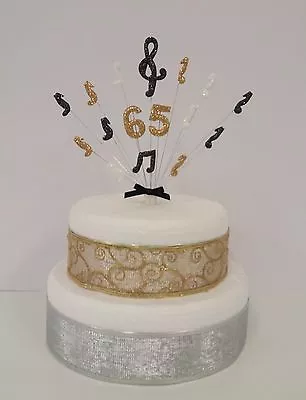 £8.50 • Buy  Musical Note, Music Birthday Personalised Age Cake Topper, Cake Decoration