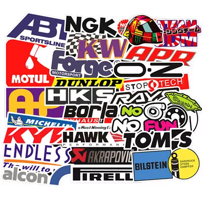 100PCS Vinyl JDM Stickers Pack Motorcycle Racing Motocross Helmet Car Decals Lot • $9.99