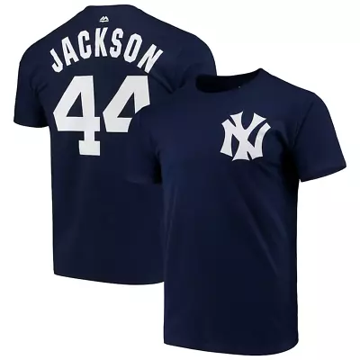 Majestic Mens New York Yankees Reggie Jackson Name & Number T Shirt Large *new • $19.99