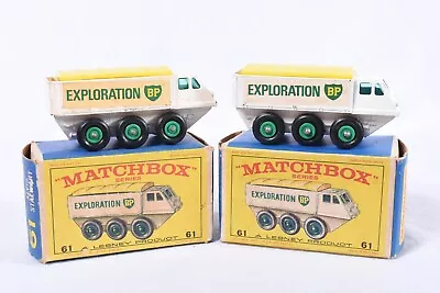 Lesney Matchbox Alvis Stalwart BP Exploration Vehicle No. 61 Original Box   106 • $34.95