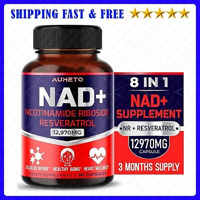 NAD+ Nicotinamide Riboside 12970mg With Resveratrol Quercetin - Cellular Energy • $25.99