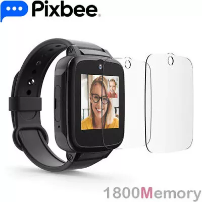 $13.90 • Buy 2x Pixbee Tempred Glass Screen Protector For Pixbe Kids 4G Smart Activity Watch 