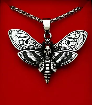 Death Moth Pendant Goth Punk Occult Alternative Witchcraft Pagan • $27