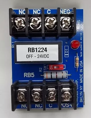 ALTRONIX RB1224 Relay Module 12/24VDC 75Ma DPDT ~ • $10.20