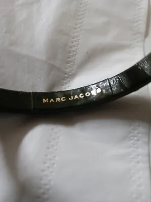 Marc Jacobs Leather Wrapped Olive Green Bangle Bracelet • $18.95