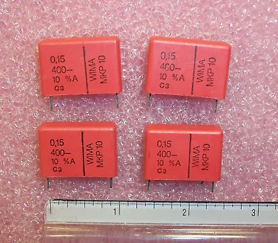 QTY(20) .15uf 400V 10% METALLIZED POLYPROPYLENE CAPACITORS MKP10-.15/400/10 WIMA • $8.99