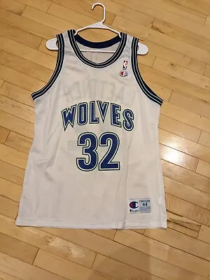 Christian Laettner Minnesota Timberwolves Jersey Champion Replica Size 44 • $125