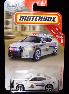 2018 Matchbox MBX Rescue RCMP DODGE CHARGER PURSUIT #20/20 - Thailand • $7.95