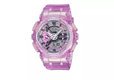 Casio G-Shock Analog Digital Transparent Pink Dial Women's Watch GMAS110VW-4A • $149.94