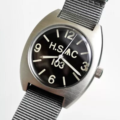 Elgin Military Watch M.R.M.W. Montre Roroi TYPE W10H.S Black Men's Watch　Reprint • $220