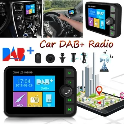 NEW 2.4  Car DAB/DAB+ Digital Radio Adapter LCD FM Transmitter Magnetic USB • £32.99