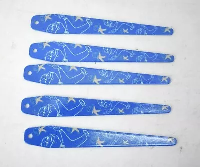 Lot Of 5 Kinze Branded White & Blue 6  Gardening Plant Growth Rulers 1  Markers • $14.99