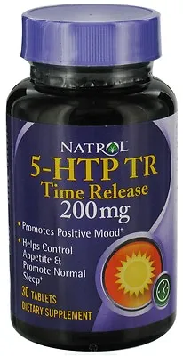 $46.39 • Buy Natrol 5-HTP Time Release - 30 - 200mg Tablets - Promotes A Positive Mood