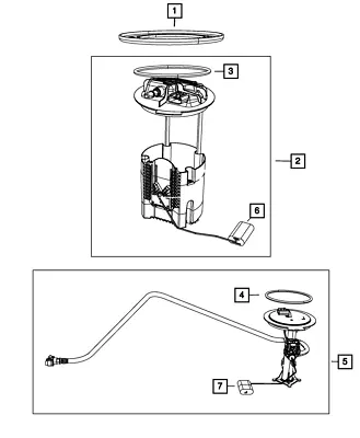 Genuine Mopar Fuel Pump/Level Unit Module Kit 68535771AA • $179.08