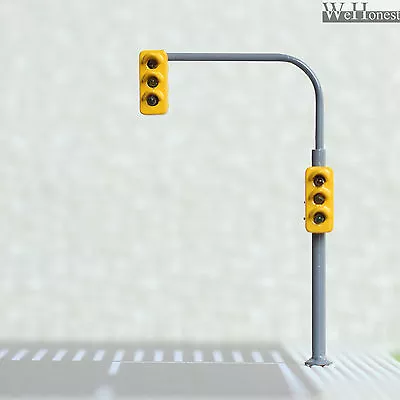 2 X Traffic Lights HO OO Crossing Walk Model Train Led Street Signals #B3C3RHOR • $7.99