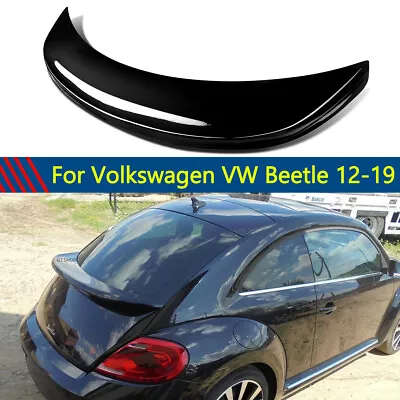 Fits For 2012-2019 VW Beetle Gloss Black Factory Style Rear Lip Spoiler Wing • $75.98