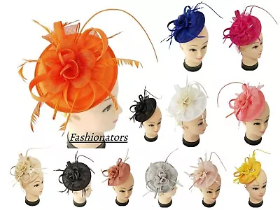 £16.99 • Buy Women's Pillbox Fascinator Headband Clip Wedding Hat Ladies Day Race Royal Ascot