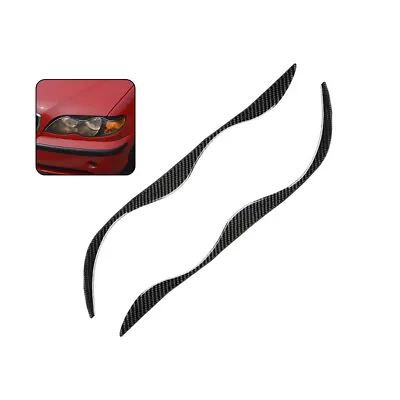 Light Eyebrow Panel Cover Trim Fit For BMW 3 Series E46 1998-04 Carbon Fiber  • $14.22