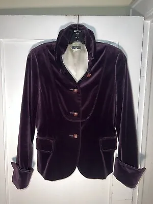 J. Crew Bella Velvet Blazer Purple  Size 6T • $60.50