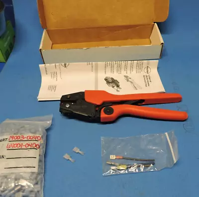 Molex 0640010400H Hand Crimp Crimper Tool 10-22 AWG.  RHT-1994 (Kit) • $199.99