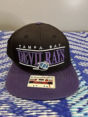 VTG Tampa Bay Devil Rays - American Needle Snapback  Embroidered Purple/Black • $40