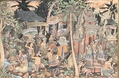 Original Balinese UBUD Folk Painting By I Made Jiwa • $725